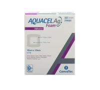 Aquacel Ag Foam medicazione sterile adesiva sterile 10 x 10cm 10 pezzi