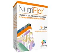 Nutriflor integratore per l'equilibrio della flora batterica intestinale 60 capsule