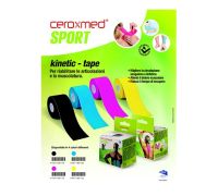 Ceroxmed Sport kinetic-tape per riabiolitare articolazioni e muscolatura colore blu