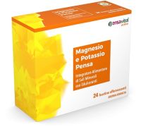 Magnesio e Potassio integratore di sali minerali aroma arancia 24 bustine
