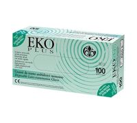 Eko Plus Guanti in lattice ambidestri monouso 100 pezzi