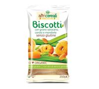Altricereali biscotti grano saraceno carota e mandorla senza glutine 250 grammi