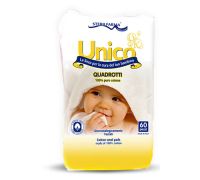 Unico quadrotti batuffoli 100% cotone 60 pezzi