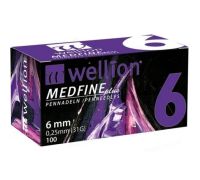 Wellion Medfine Plus ago per penna da insulina g31 6mm 100 pezzi