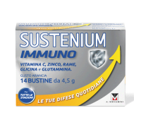 Sustenium Immuno integratore alimentare a base di Vitamine B, C, Zinco e Aminoacidi, 14 bustine