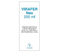 Virafer Neo integratore di vitamine del complesso B con minerali sospensione orale 200ml