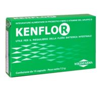 Kenflor integrtore per l'equilibrio della flora batterica intestinale 15 capsule