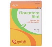Florentero Bird mangime complementare per flora batterica intestinale degli uccelli polvere orale 30 grammi