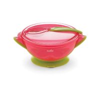 Nuvita ciotola con cucchiaio svezzamento rosa