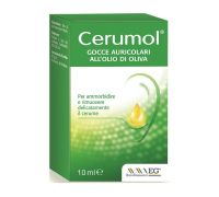Cerumol gocce auricolari all'olio di oliva per ammorbidire e rimuovere il cerume 10ml