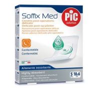 Pic Soffix Med cerotto post-operatorio delicato 10x6cm 5 pezzi