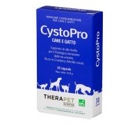 CystoPro mangime complementare per la salute delle vie urinarie di cani e gatti 30 capsule