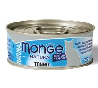 Monge Natural cibo umido con tonno dell'atlantico per gatti 24 lattine x 80 grammi