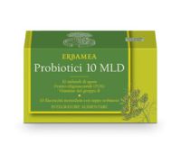 Erbamea Probiotici 10 mld integratore per l'equilibrio della flora intestinale 10 flaconcini x 10ml