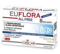 Euflora Advance All Free integratore per l'equilibrio della flora batterica intestinale 24 capsule