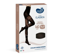 Sauber linea classica 18-22 mmhg collant supercoprente microrete 140 denari colore nero  taglia 2