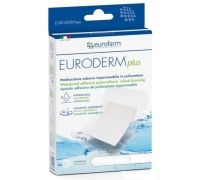 Euroderm plus medicazione adesiva impermeabile in poliuretano 10 x 25cm 3 pezzi