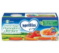 Mellin primo sugo pomodoro e verdure 2x80 grammi