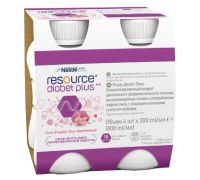 Resource Diabet Plus Fragola bevanda iperproteica 4 x 200ml