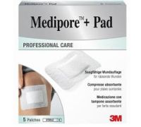 MEDIPORE+PAD MED 10X10CM 5PZ