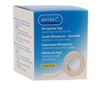 Alvita cerotto microporoso in rocchetto 5cm x 5m