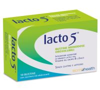 Lacto 5 integratore per l'equilibrio della flora intestinale 10 bustine orosolubili