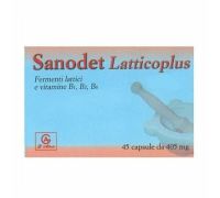 Sanodet Latticoplus integratore con fermenti lattici e vitamine B 45 capsule