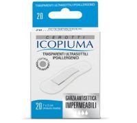 Icopiuma cerotti trasprenti ultrasottili ipoallergenici misura media 7x2cm 20 pezzi