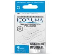 Icopiuma cerotti trasprenti ultrasottili ipoallergenici 20 pezzi assortiti