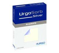 Urgosorb silver medicazione per ferite essudanti e sanguinanti 5 x 5cm 10 pezzi