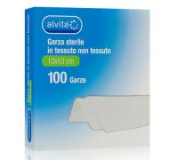 Alvita garza idofila sterile in tessuto non tessuto 10x10cm 100 pezzi