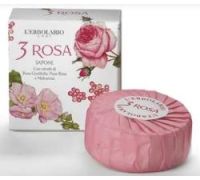 L'Erbolario 3 rosa sapone solido per pelli delicate 100 grammi