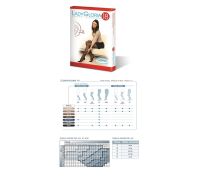 Ladygloria 140 denari 18 mmhg gambaletto punta aperta colore daino taglia 2