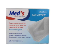 Med's Farmatnt compresse di garza sterile in tessuto non tessuto 18x40cm 12 pezzi