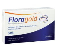 Floragold integratore per l'equilibrio della flora batterica intestinale 12 capsule