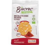 Fior di Loto Biocroc minigallette di mais paprika biologiche senza glutine 40 grammi