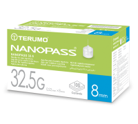 Nanopass ago per penna da insulina G32,5 8mm 100 pezzi