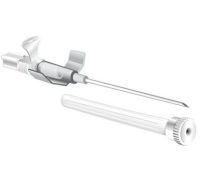 Ago Cannula a 2 vie g16 con alette colore grigio 1 pezzo