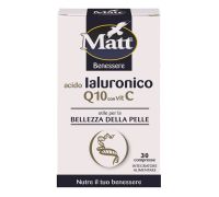 Matt Benessere acido ialuronico Q10 integratore per il benessere della pelle 30 compresse