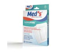 Meds Farmapore medicazione adesiva sterile in tessuto non tessuto 12x12cm 5 pezzi