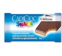 Cadicioc snack a base di cioccolato al latte e biscotto con glucomannano 23 grammi