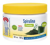 Longlife Spirulina Bio integratore tonico e ricostituente polvere orale 150 grammi