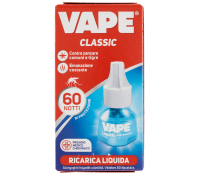 Vape Classic antizanzare ricarica liquida 60 notti 480 ore