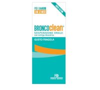 Broncoclean sospensione orale per la funzionalità dell' apparato respiratorio gusto fragola 100ml