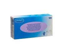 Alvita guanti in vinile senza polvere taglia s 100 pezzi