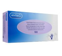 Guanti in vinile senza polvere taglia m 100 pezzi