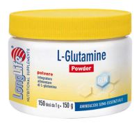 L-glutamine powder integratore a base di aminoacidi per il benessere muscolare polvere orale 150 grammi