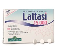 Lattasi 15.000 integratore per l'intolleranza al lattosio 20 capsule