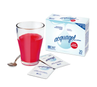Acquagel granatina acqua gelificata in polvere per pazienti con disturbi della deglutizione 20 bustine x 5 grammi