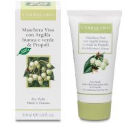 L'Erbolario maschera viso seboequilibrante per pelle mista e grassa 50ml